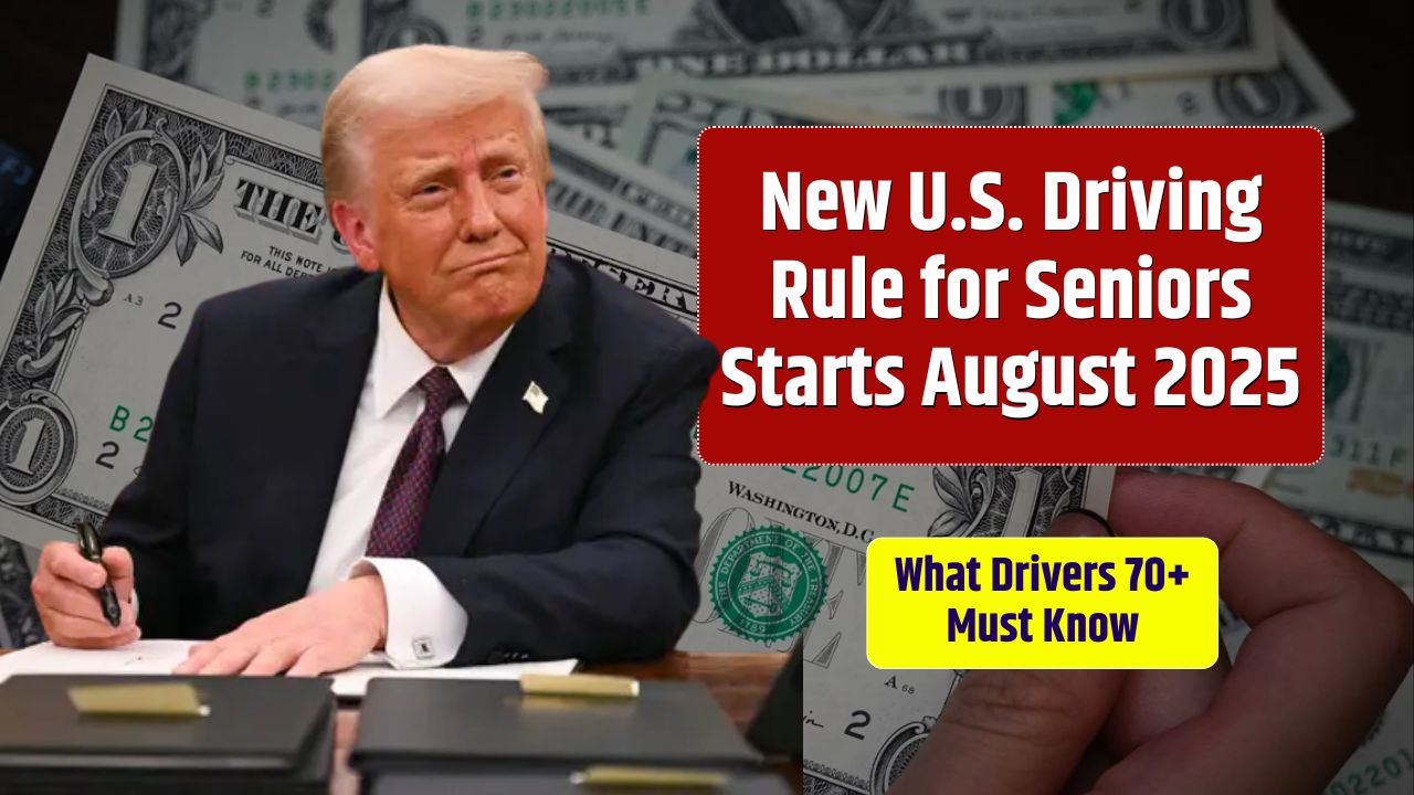 New U.S. Driving Rule for Seniors Starts August 2025 – What Drivers 70+ Must Know